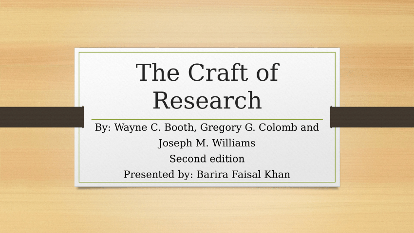 the craft of research chapter 4 summary