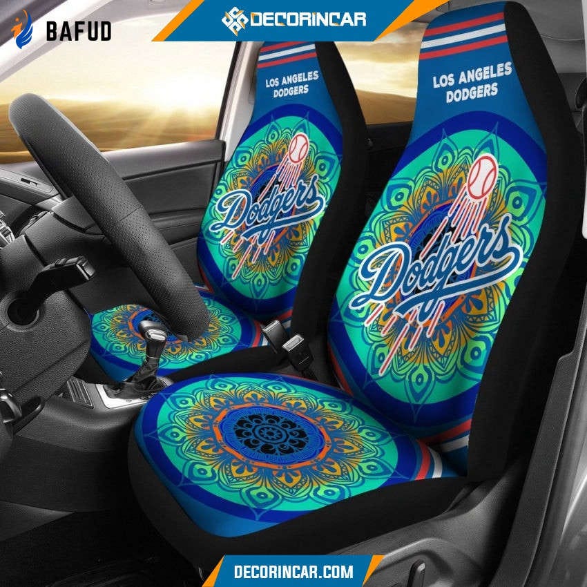 Los Angeles Dodgers Car Seat Covers For Fan Gifts For Fan Gifts V4