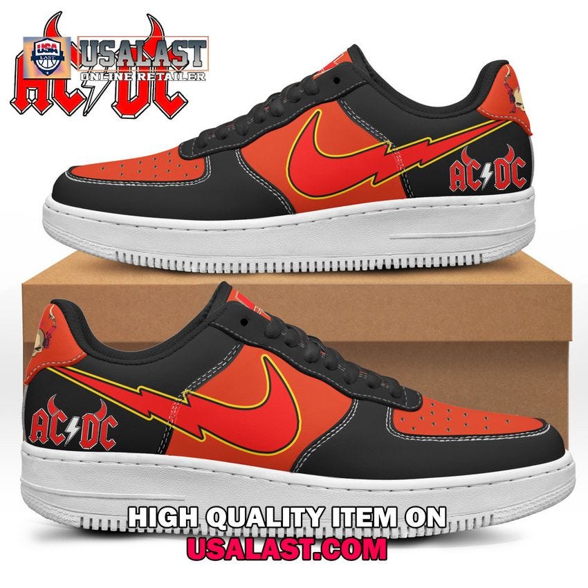 AC/DC Custom Nike Air Force 1 Sneakers | by Usafashion94 | Mar, 2024 ...
