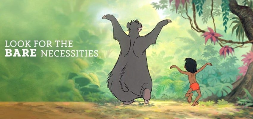 The Simple Bare Necessities of Life!, by Meha Gosalia