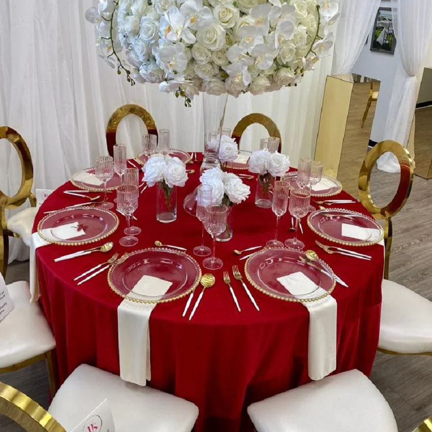 Round Velvet Tablecloth Premier Table Linens Medium