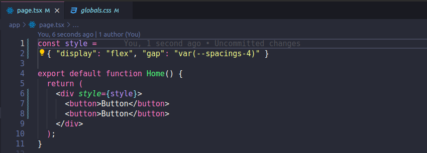 Using css variables.