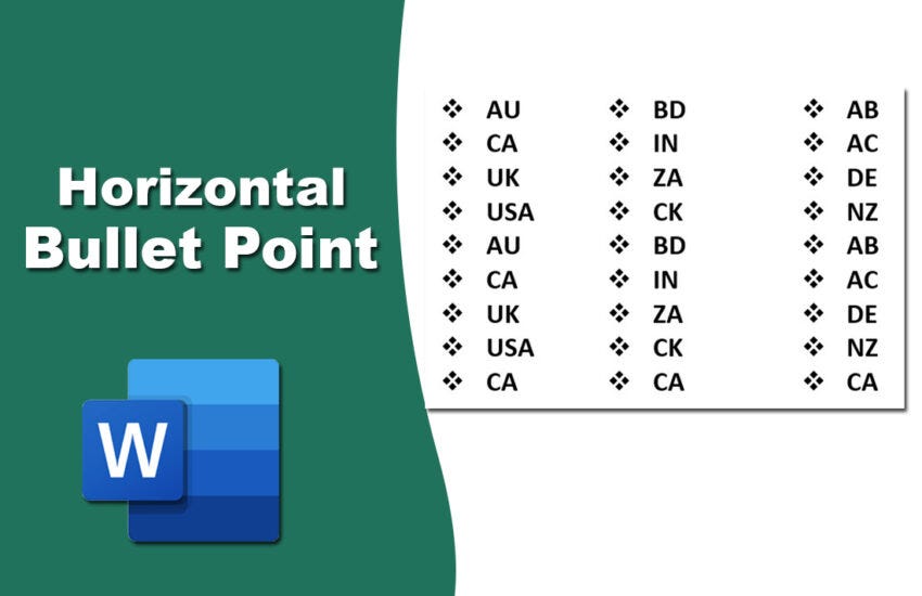 How To Create Horizontal Bullet Points In Word Shapon Shekh Medium how-to-create-horizontal-bullet-points-in-word-shapon-shekh-medium