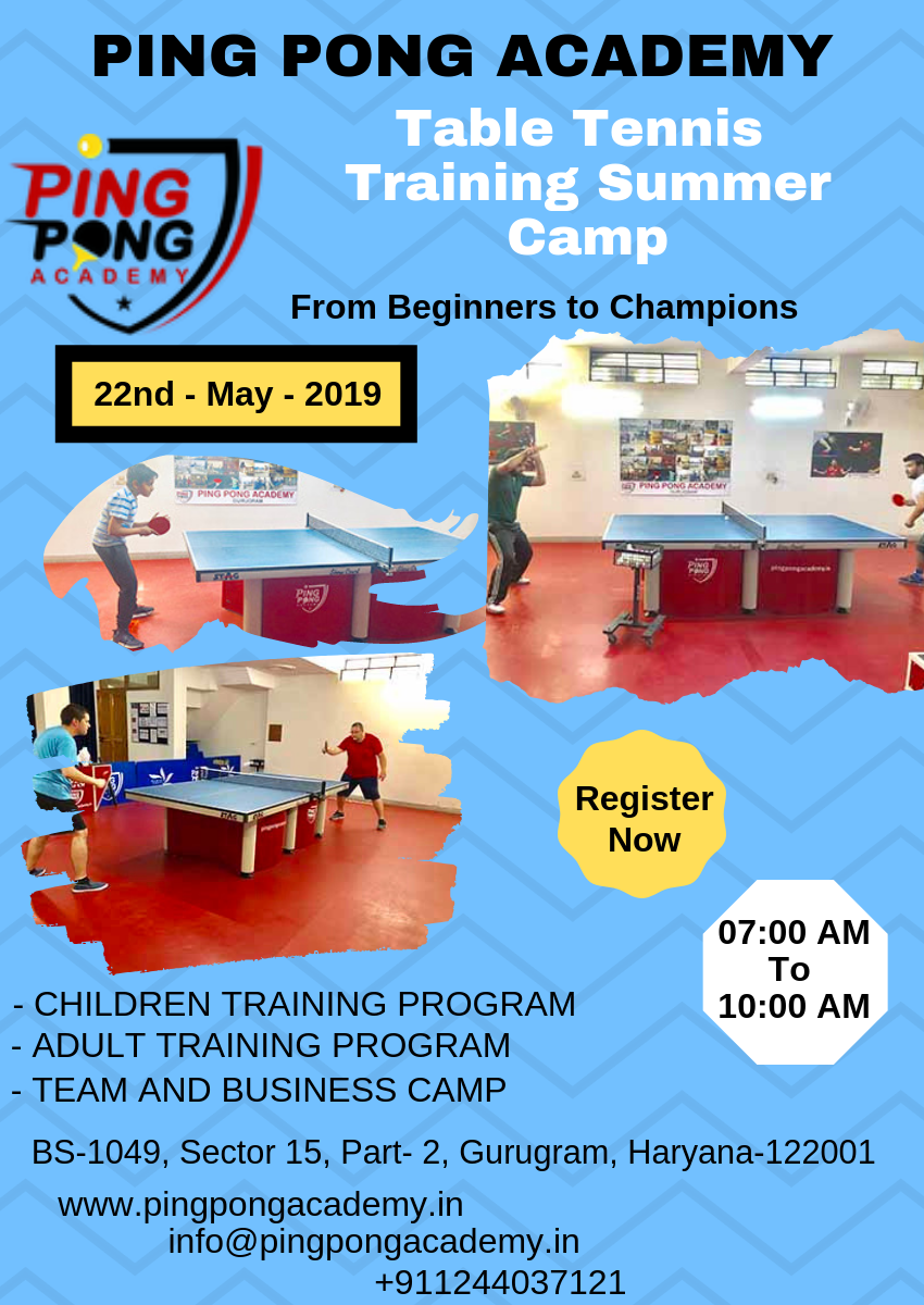 Find Table Tennis Classes and Lessons for Summer Camp Near You by