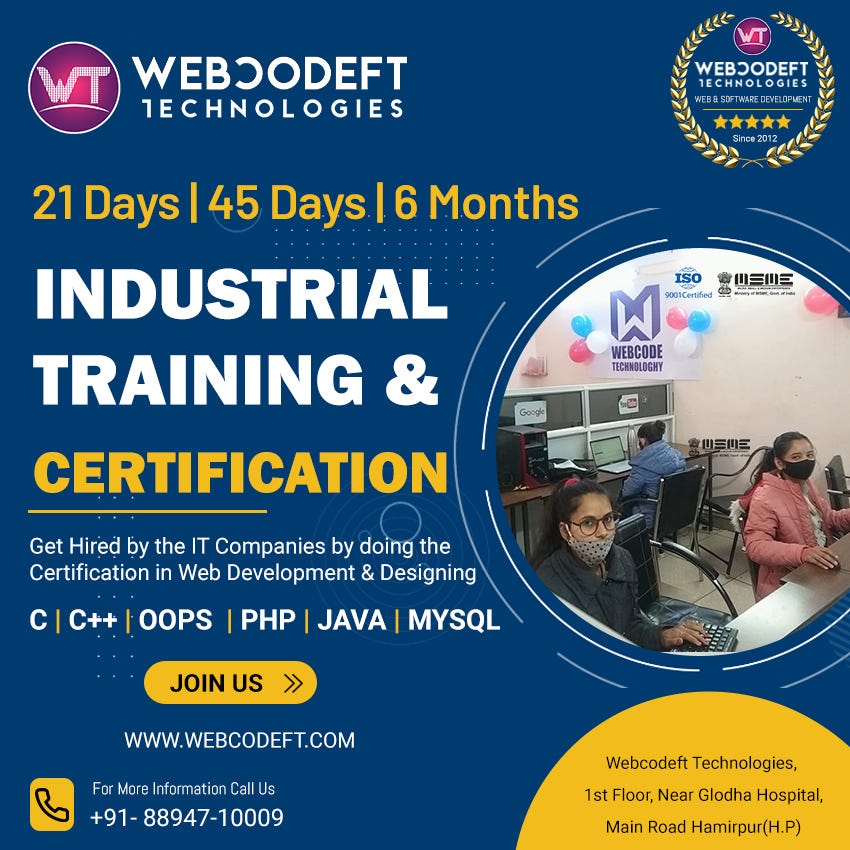 PHP Web Development Training in Himachal | by Webcodeft Technologies ...