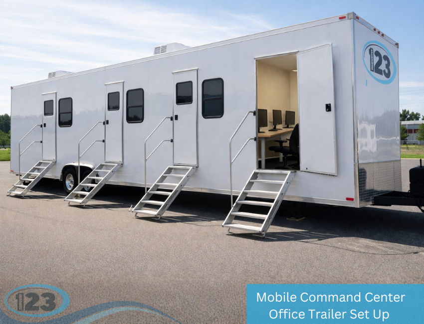 Why Choose Jobsite Office Trailer Rental With Electricity For Battery Charging For Construction And…