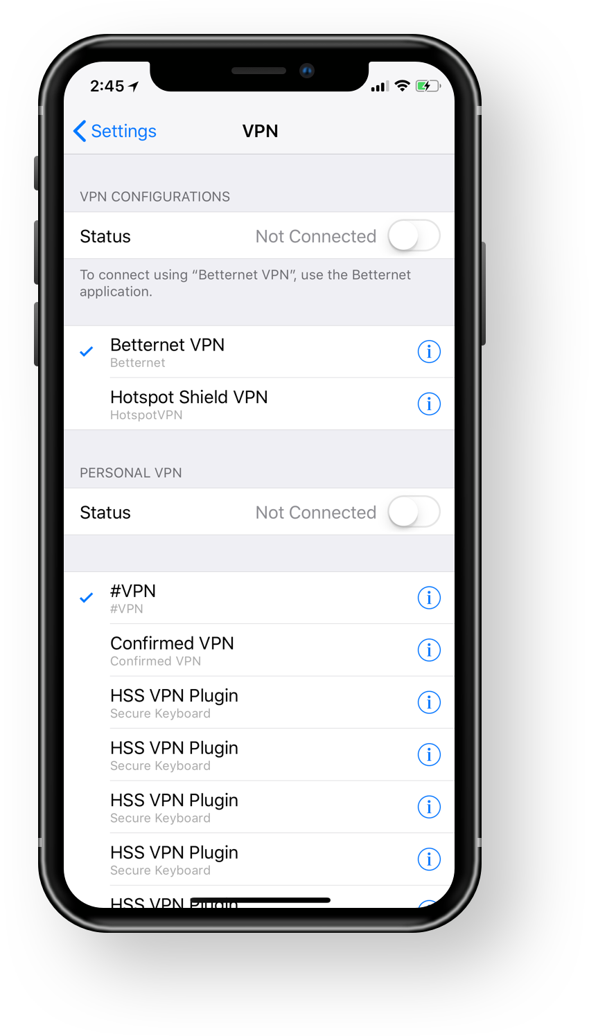 VPN Settings Panel on iOS: Explained | by Yevhen Dubinin | Medium