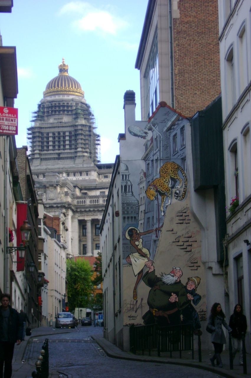 Rue Des Capucins, Bruxelles, Belgium. Photo by Author