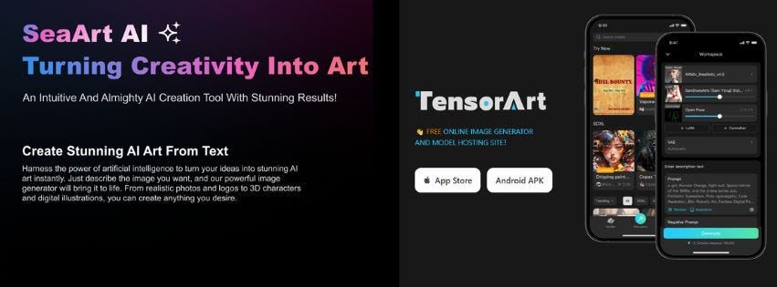 SeaArt vs. TensorArt: Which one is great for AI Art Generation Platforms?