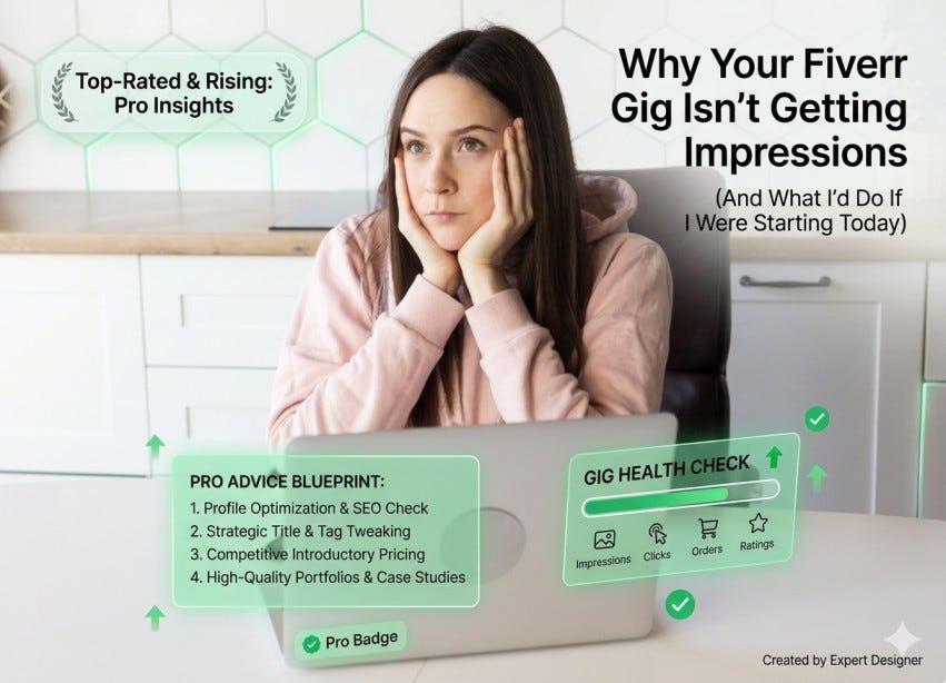 Why Your Fiverr Gig Isn’t Getting Impressions (And What I’d Do If I Were Starting Today)