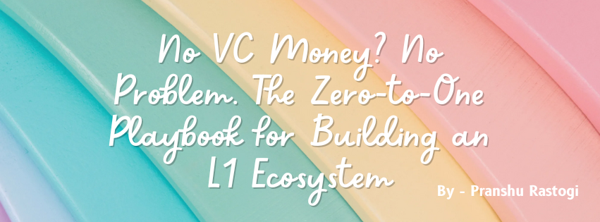Preview image for No VC Money? No Problem. The Zero-to-One Playbook for Building an L1 Ecosystem