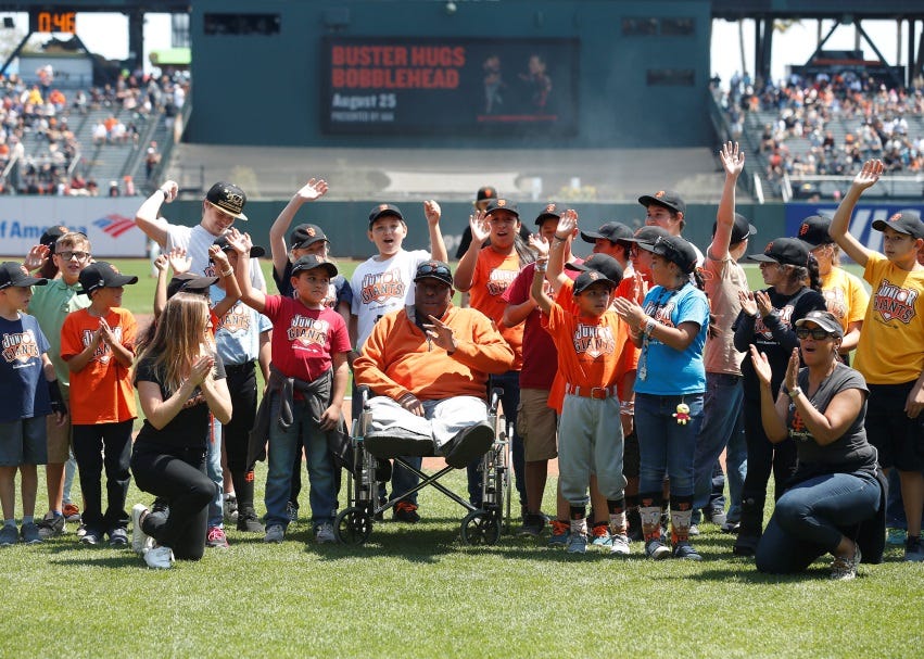 Junior Giants Willie Mac Award Winners take on AT&T Park, by San Francisco  Giants