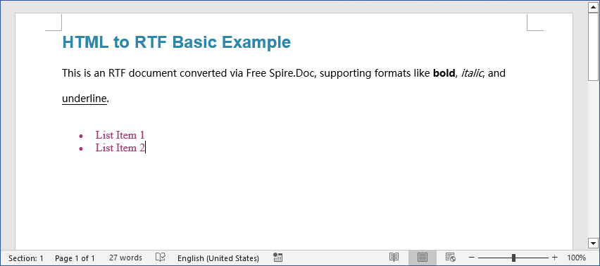 Convert HTML to RTF (Rich Text) Using C# | by Andrew Wilson | Medium
