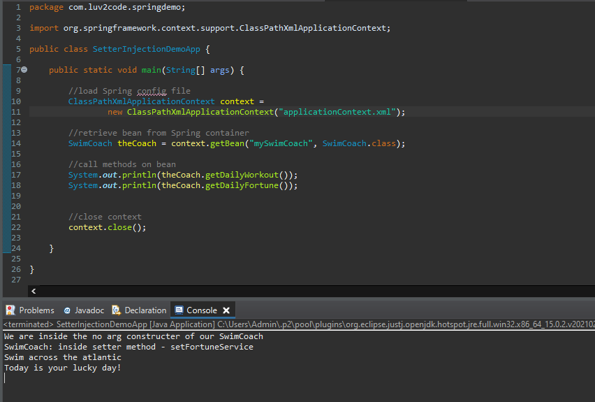 Spring Series — Setter Injection - Samier Mahagna - Medium