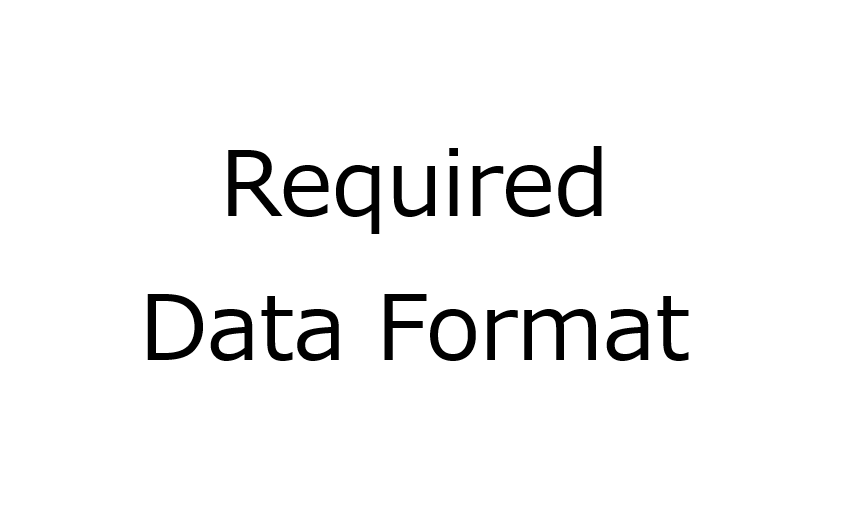 Data format for MATLAB, R and Python codes of data analysis, and sample ...