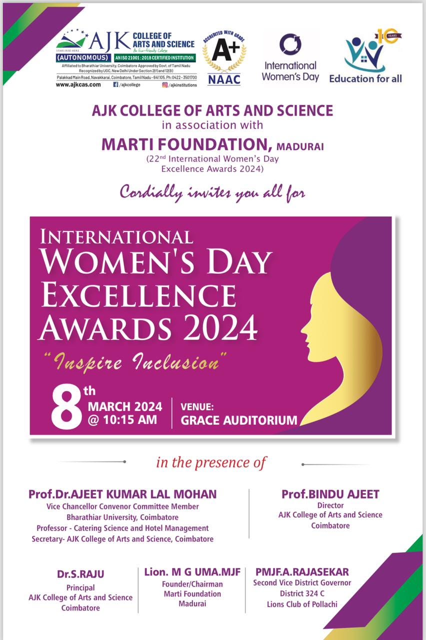 International Women’s Day Excellence Awards 2024 Celebration at AJK