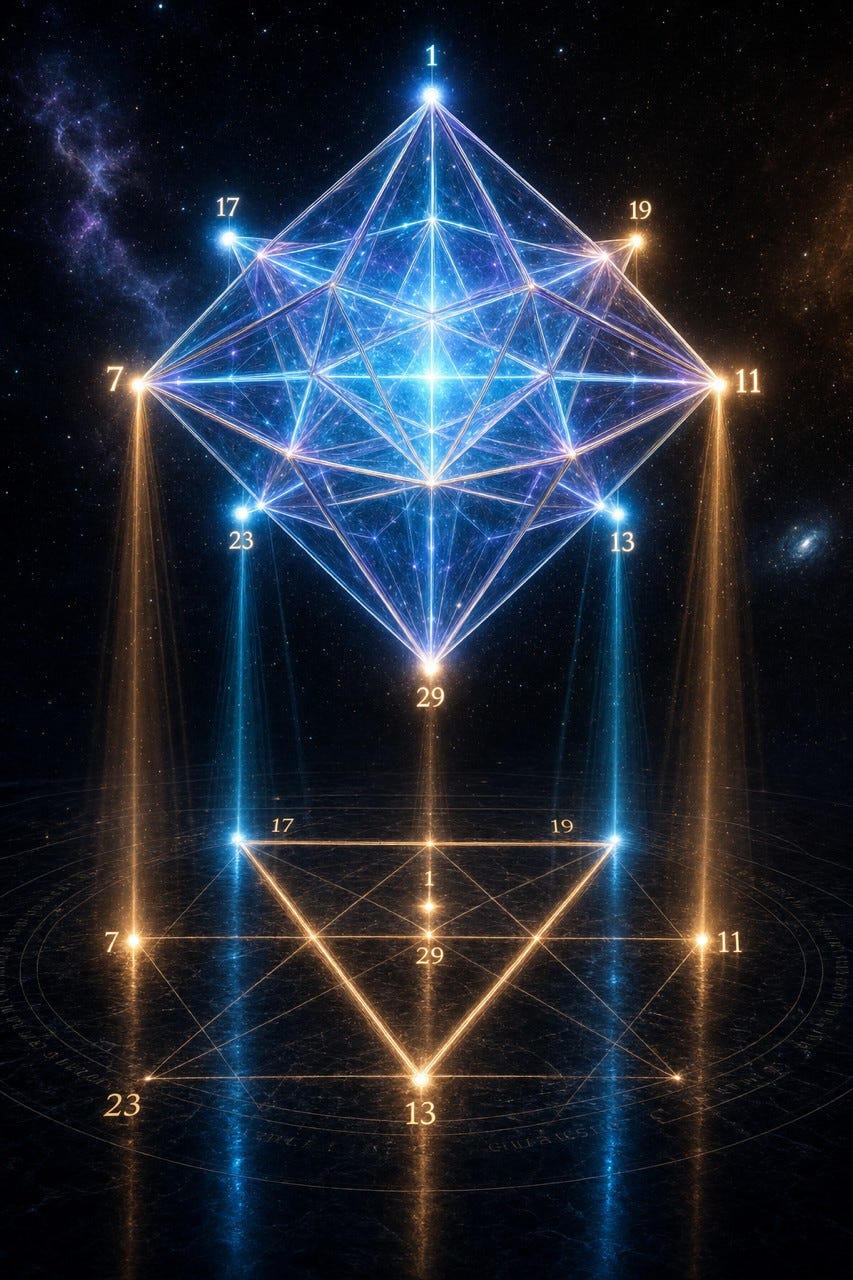 The Geometry of Primes: How a Star of David Hides Inside a Four-Dimensional Cross-Polytope