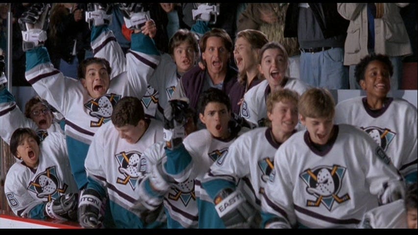 D2: The Mighty Ducks (1994) got a lot of those kids back to try