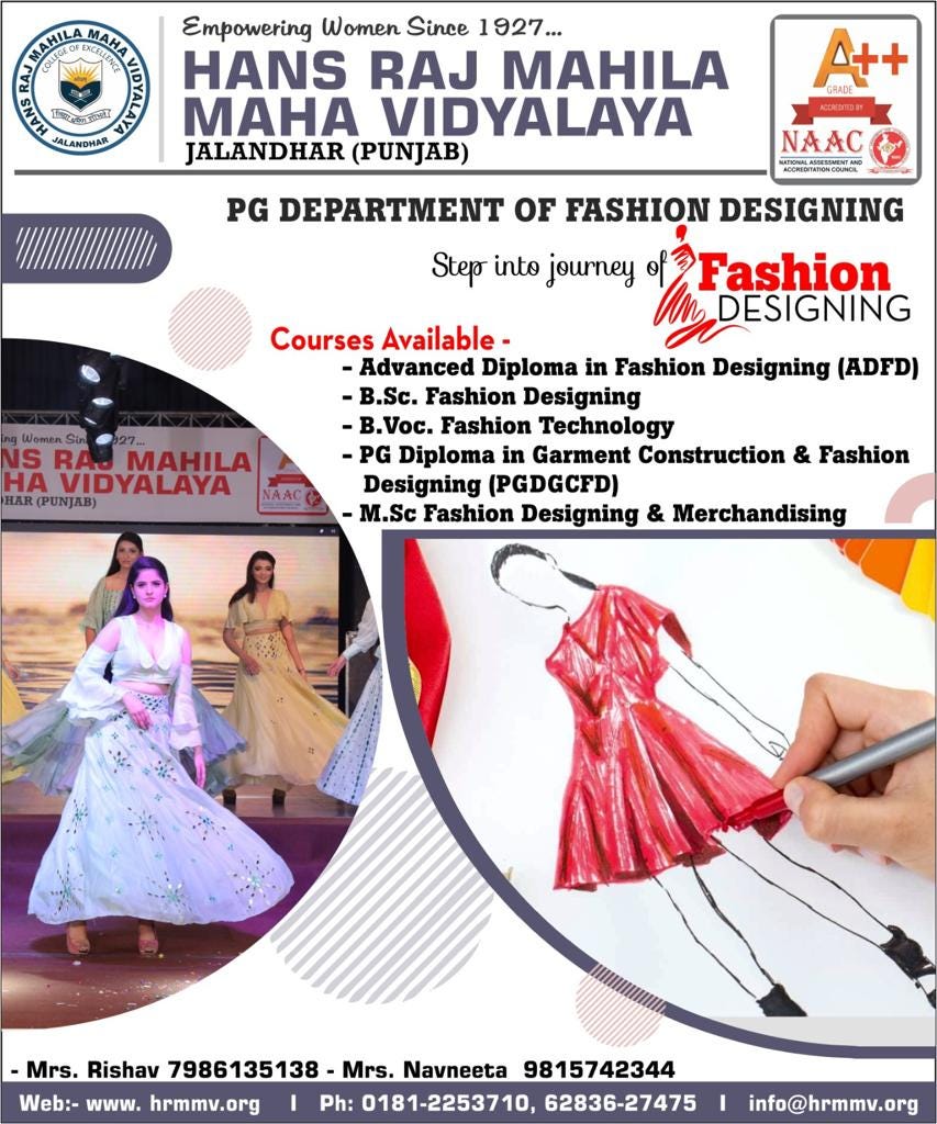 The best colleges for fashion designing in India by Subah Sharma