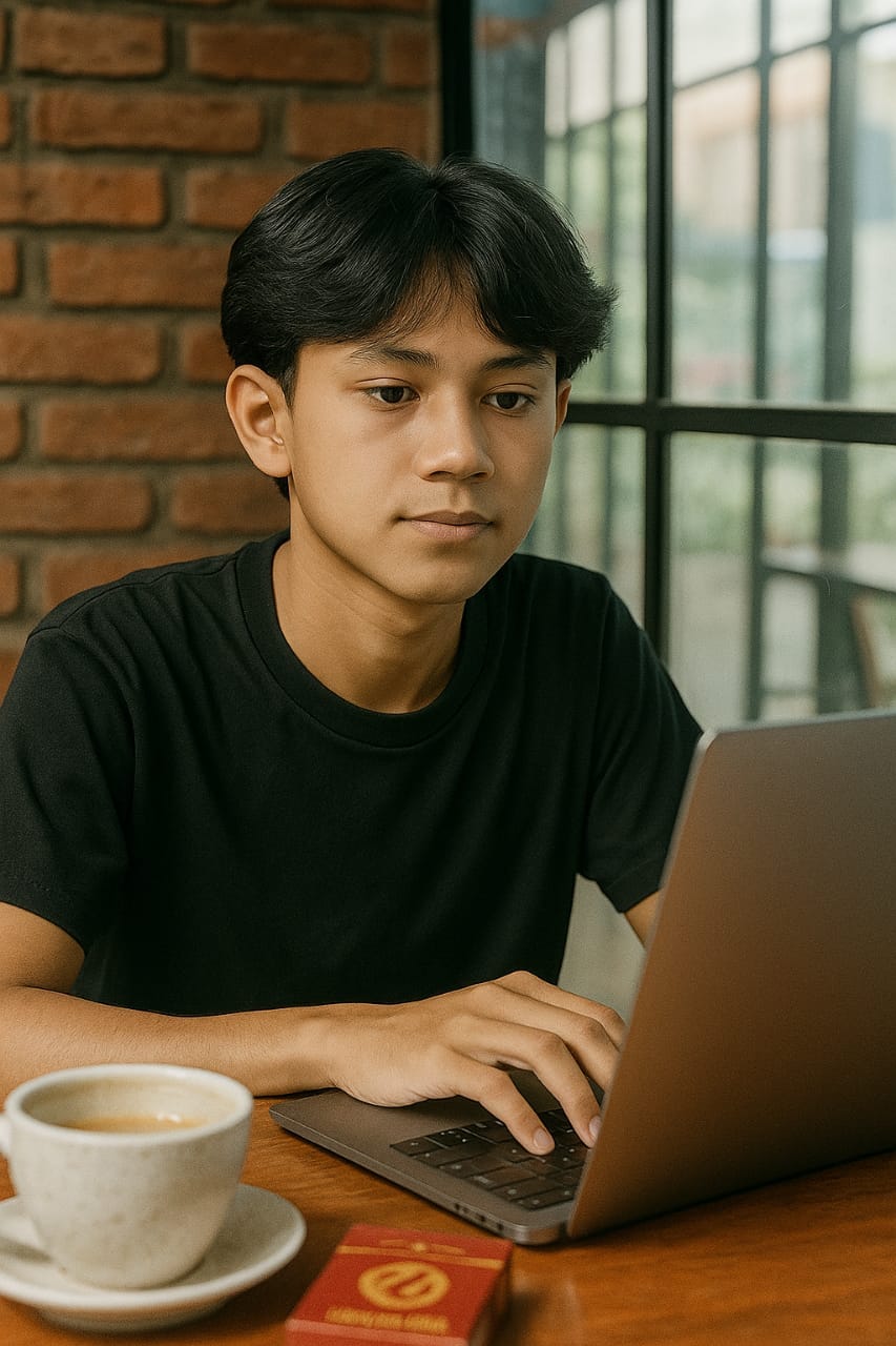 Jalan-jalan ke Kota Malang,
Lihat kamu pas lagi scrollan.