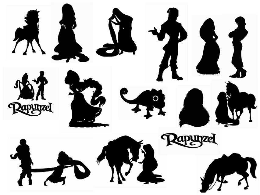 Disney Princess Silhouettes Rapunzel