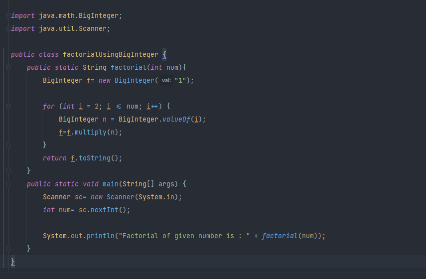 How to find factorial of any number in java.. | by VAIBHAV NIRMAL | Medium