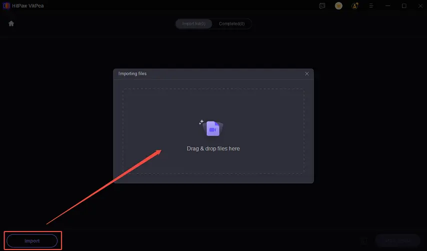 Import Video for Repair