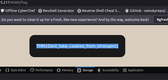 cookies flag