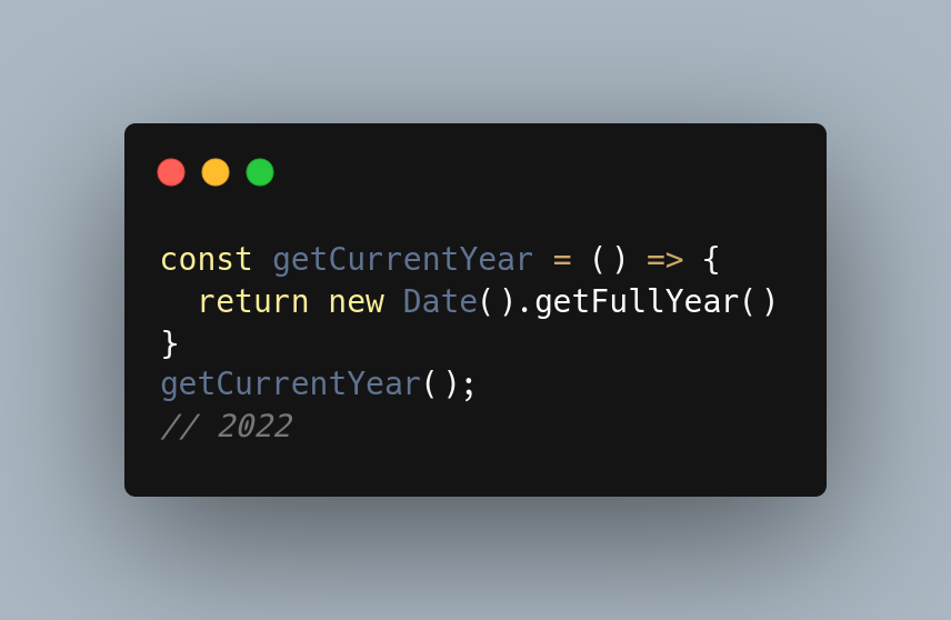 Get current year in javascript vishal patel medium