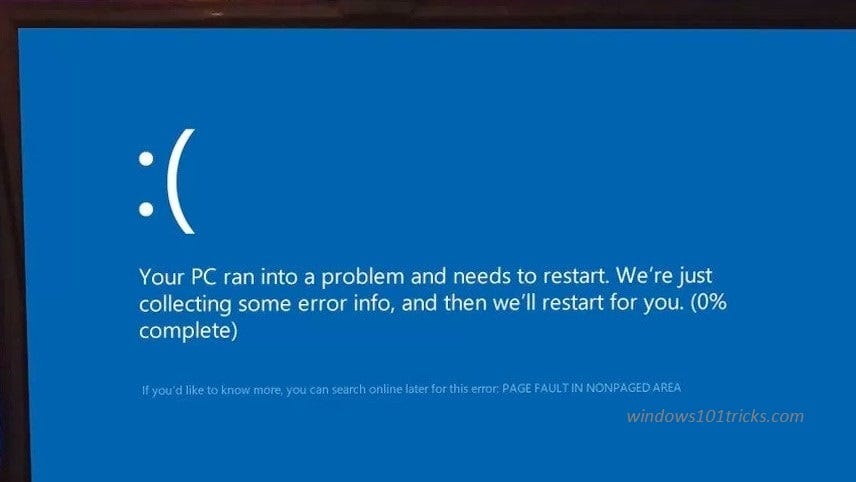 Fix page fault in nonpaged area Windows 10 BSOD error | by