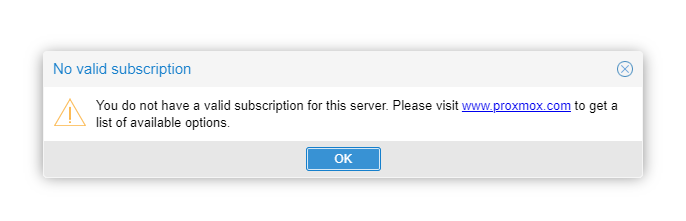 No Valid Subscription