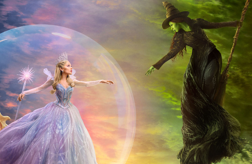 Foto ampliada do pôster oficial de “Wicked: For Good” (“Wicked: Parte 2" no Brasil) | Reprodução: Universal Pictures