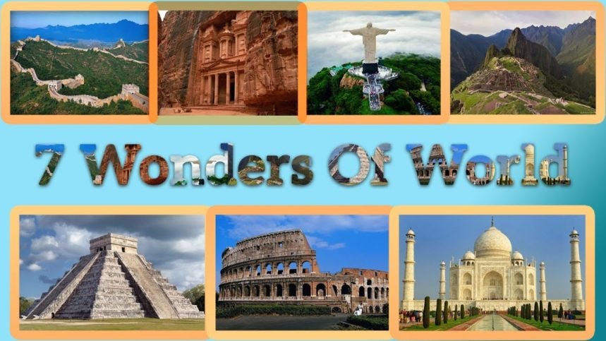 Wonders of The World. Wonders of The World: The original list…, by aadhya  jain