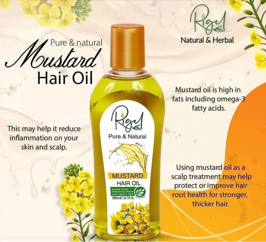 Mustard Hair Oil in Pakistan. Rigel Mustard Hair Oil stands out as a