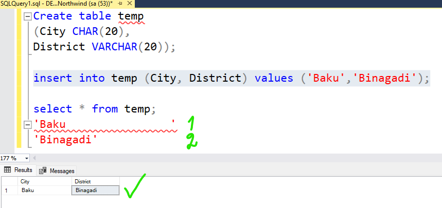 Char və varchar-ın fərqi nədir?. Çox vaxt Table da column tipi olaraq ...