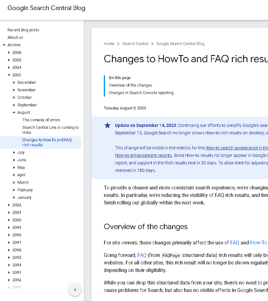 Figure 5. Proof of source-backed strategy: The cited source, Google Search Central post, gives the article a primary source readers can inspect. Source: Google