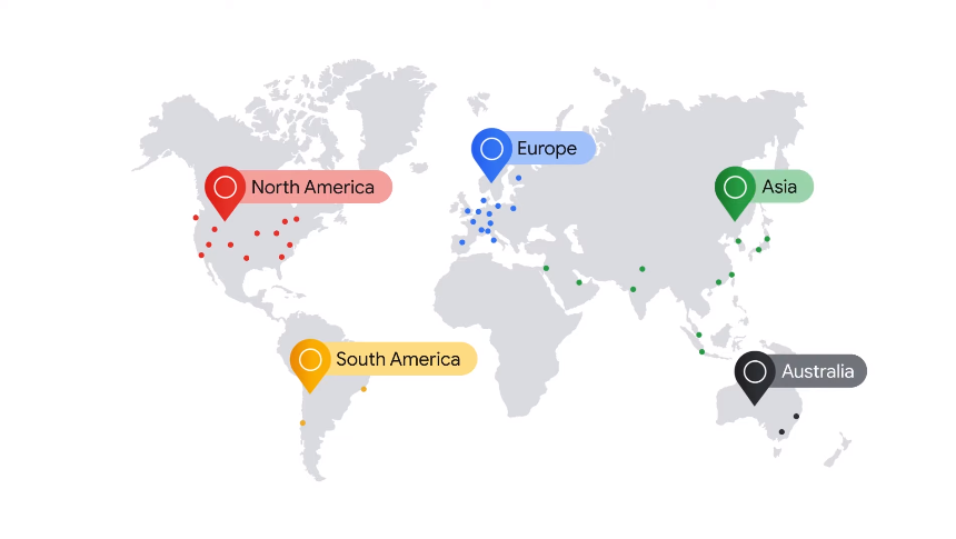 Zonas y regiones de Google Cloud Platform