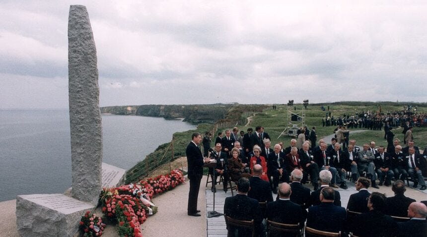 Ronald Reagan delivering his speech in 1984 (Photo credit: Ronald Reagan Library)