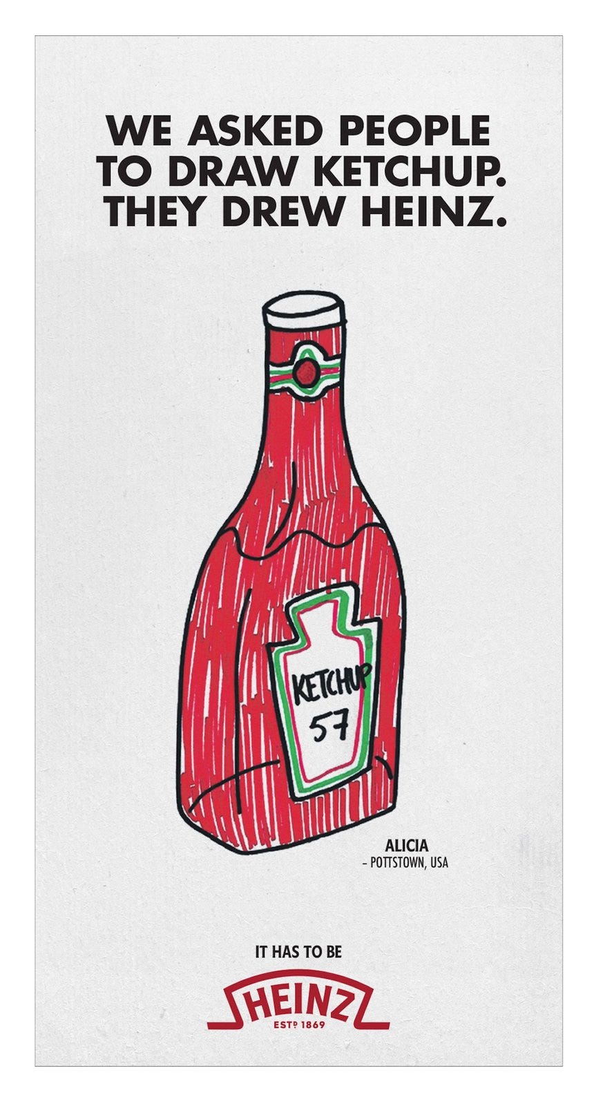 Heinz — Draw Ketchup (Ketchup = Heinz), by Vejay Anand