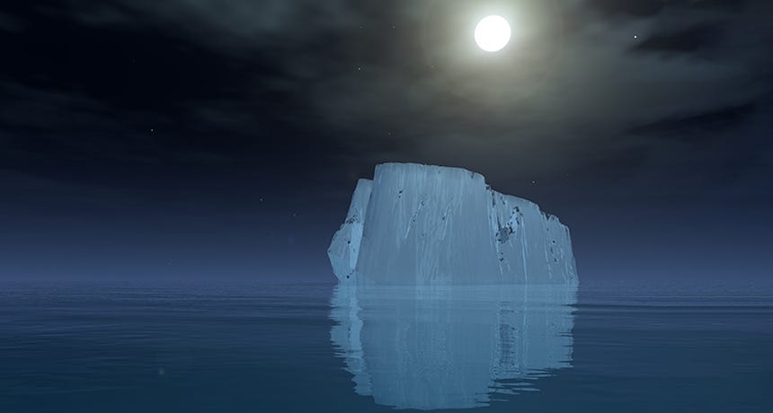 The Sinking of Titanic’s Iceberg - A man leading a simple life - Medium