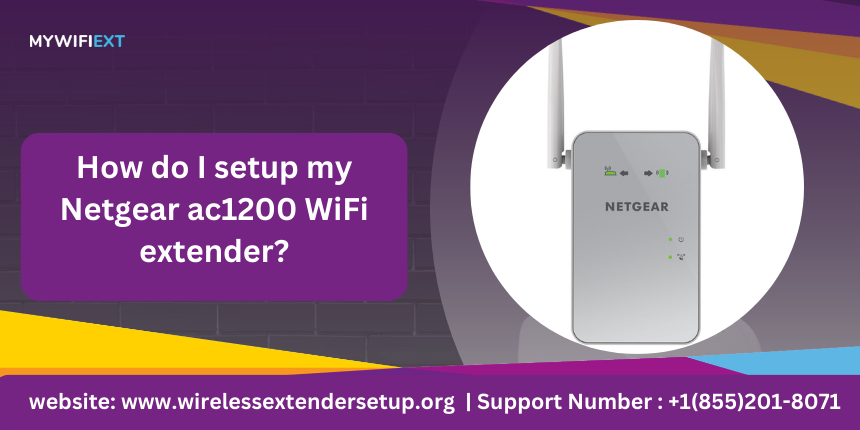 How do I setup my Netgear ac1200 WiFi extender?, by Wirelessextendersetup