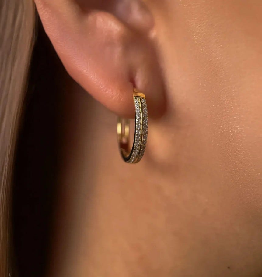 Lab-Grown Diamond Hoop Earrings
