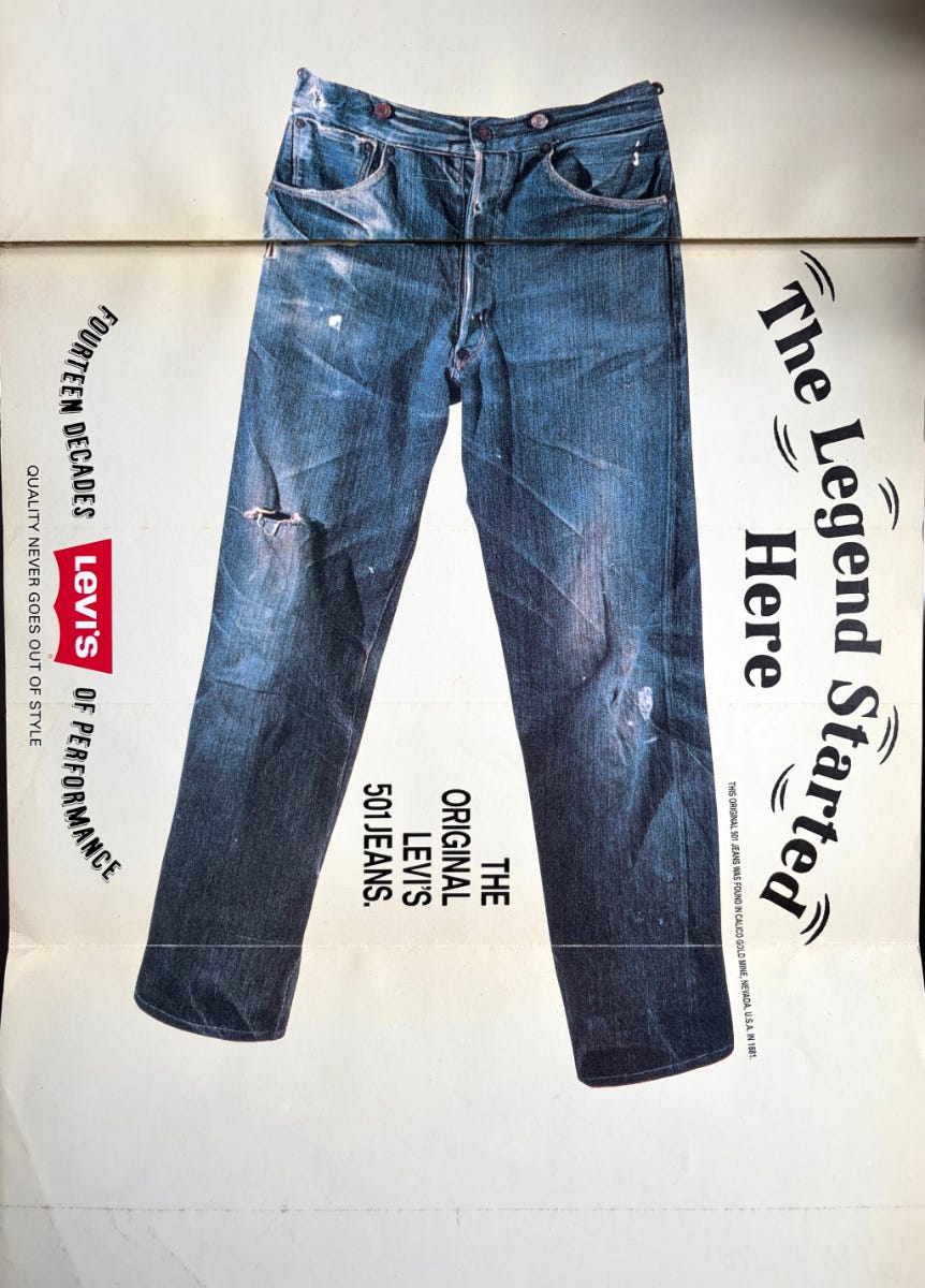 Ad Excerpt from “The Encyclopedia of Jeans, special edition”_Photo by Oiseau Distrait
