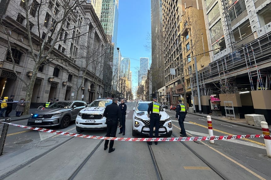 A bomb squad was called after an incident that occurred on Collins Street in the central business…