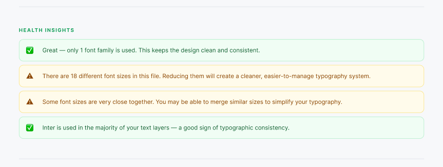 Typography Health Insights