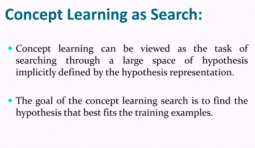 What is concept learning? How does it differ from Machine Learning ...