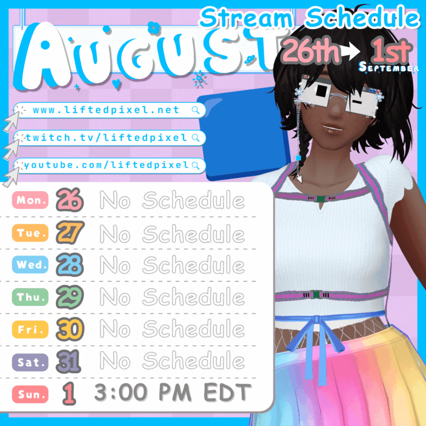 🟦📅 This Weeks Schedule 📅🟦