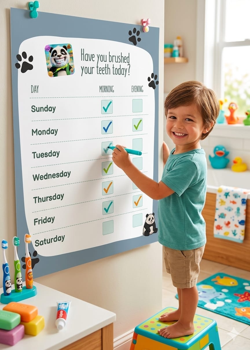 FREE Printable: Pax’s Super Smile 7-Day Toothbrushing Tracker