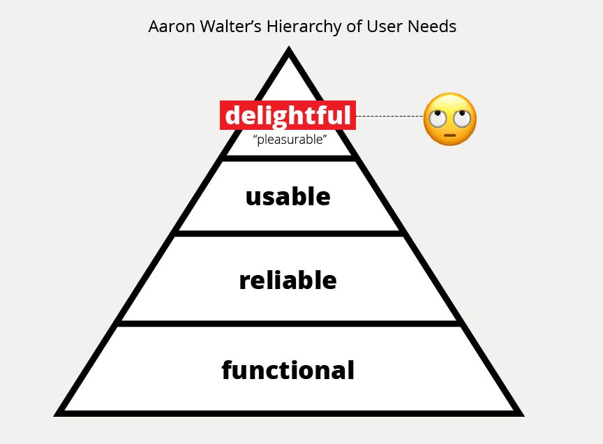 Designing for “delight” is dead. The ultimate goal of product design