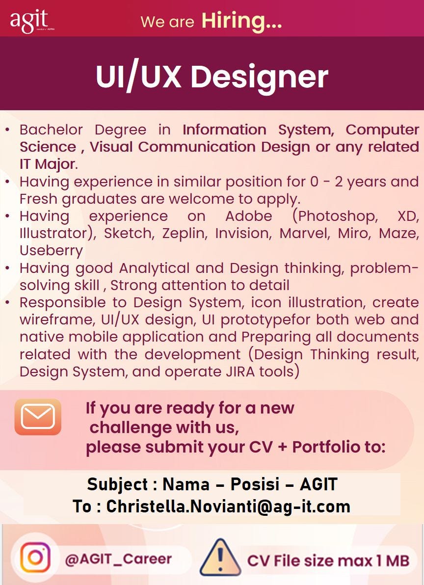 3 Bulan sebagai UI UX Designer di Astra Group | by Budhi Luhoer | Medium